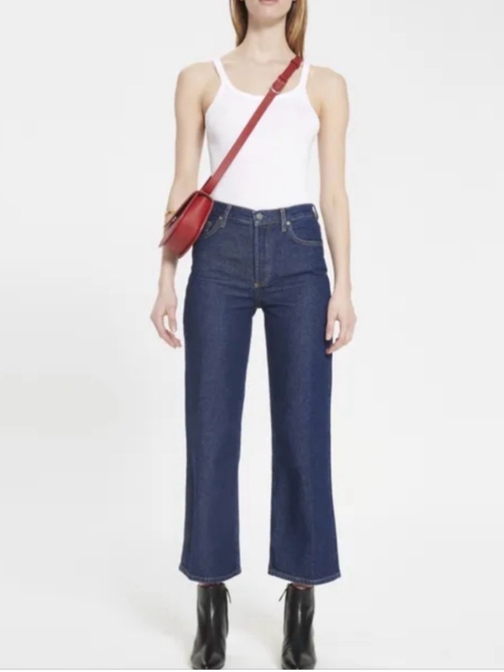 Boyish Dark-Wash High-Rise Mikey Jean